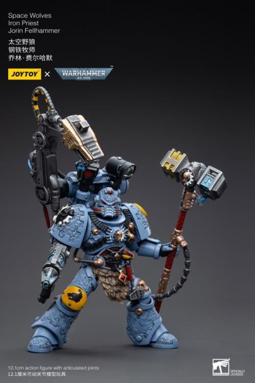 Warhammer 40K Space Wolves Iron Priest Jorin Fellhammer 1/18 Scale Figure Gallery Image 10