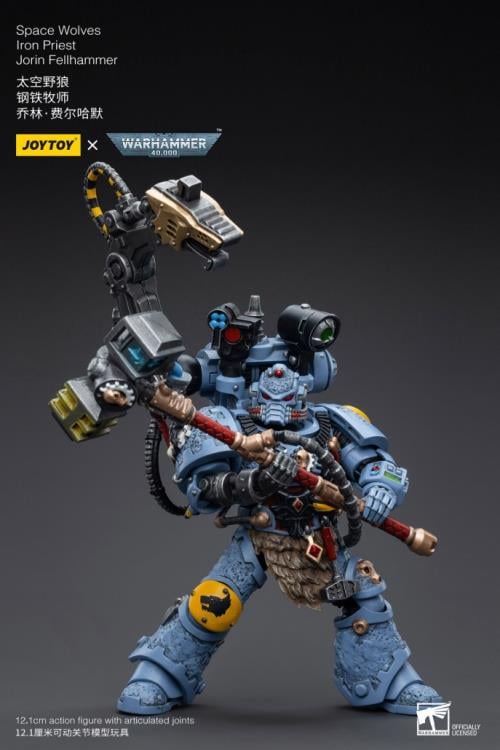 Warhammer 40K Space Wolves Iron Priest Jorin Fellhammer 1/18 Scale Figure Gallery Image 8
