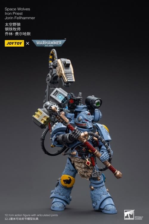 Warhammer 40K Space Wolves Iron Priest Jorin Fellhammer 1/18 Scale Figure Gallery Image 5