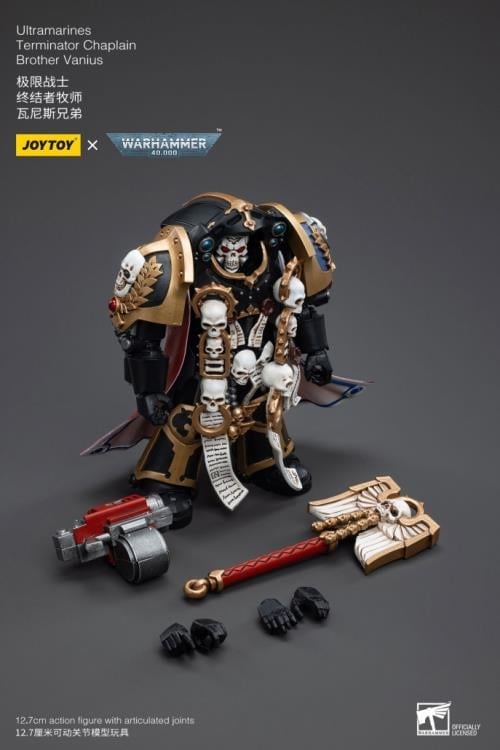 Warhammer 40K Ultramarines Terminator Chaplain Brother Vanius 1/18 Scale Figure Gallery Image 10