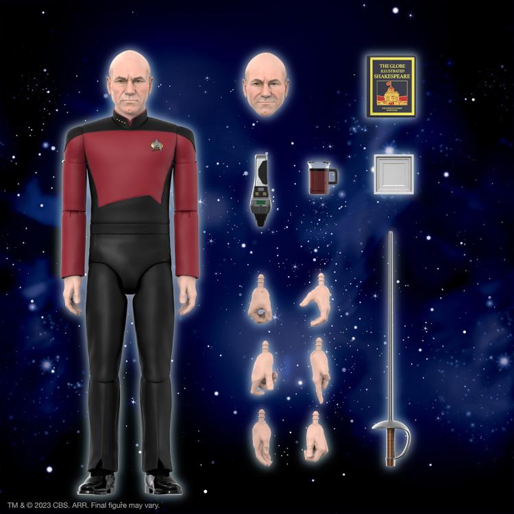 Figurine Star Trek – Capitaine Picard – Transporter – ReAction 3,75″ – Neuve