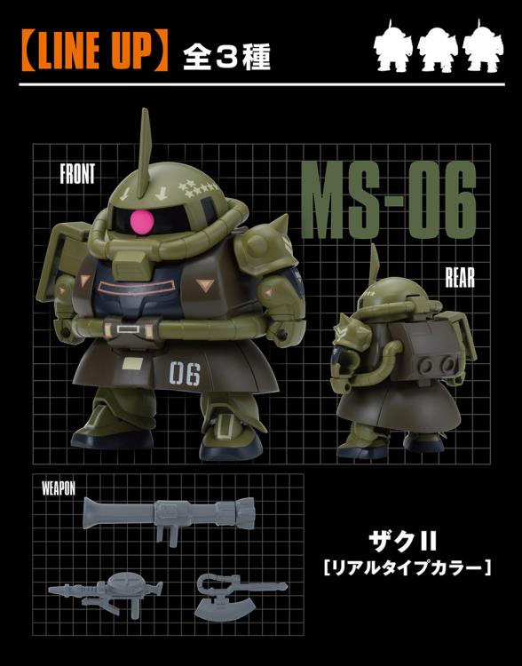Mobile Suit Gundam Exceed Model SD MS Zaku Special 1 Set of 3 Capsules Gallery Image 8