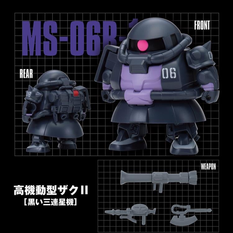 Mobile Suit Gundam Exceed Model SD MS Zaku Special 1 Set of 3 Capsules Gallery Image 9