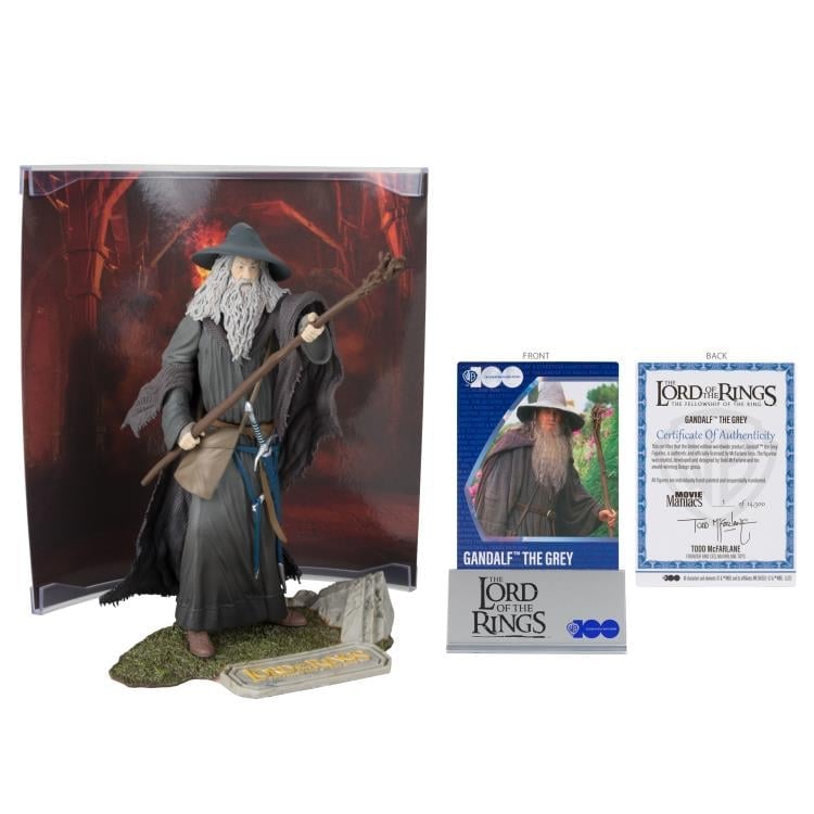 The Lord of the Rings: The Fellowship of the Ring Movie Maniacs Gandalf the Grey 6" Limited Edition Figure Gallery Image 10