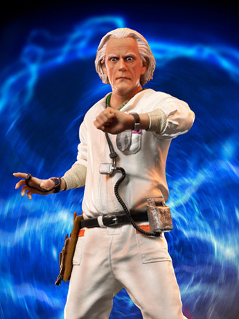 Back to the Future Doc Brown 1/10 Art Scale Limited Edition Statue Gallery Image 2