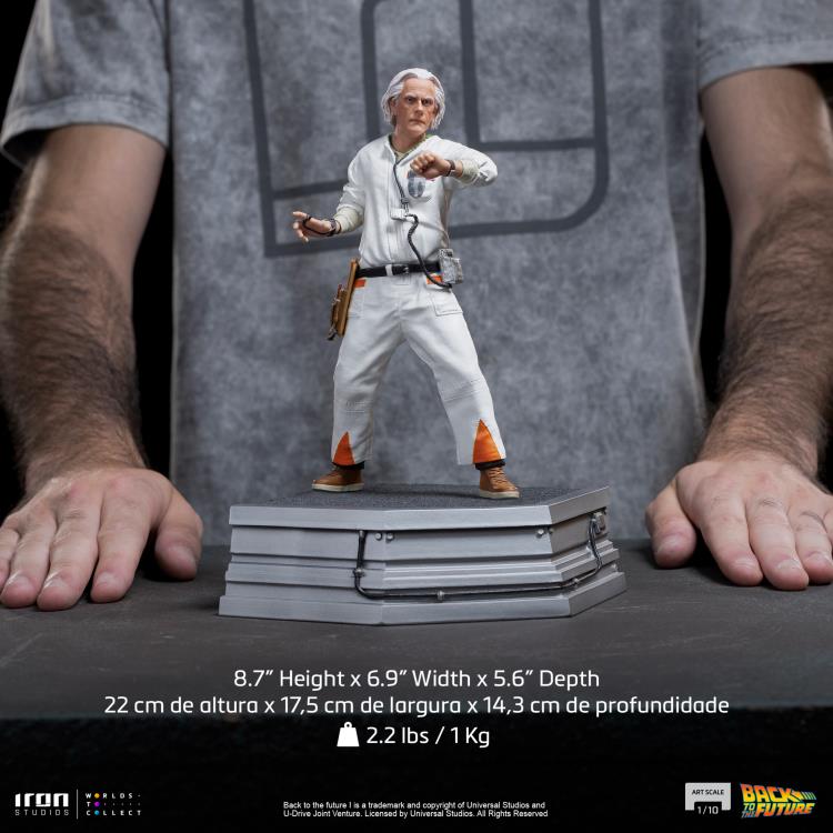 Back to the Future Doc Brown 1/10 Art Scale Limited Edition Statue Gallery Image 17