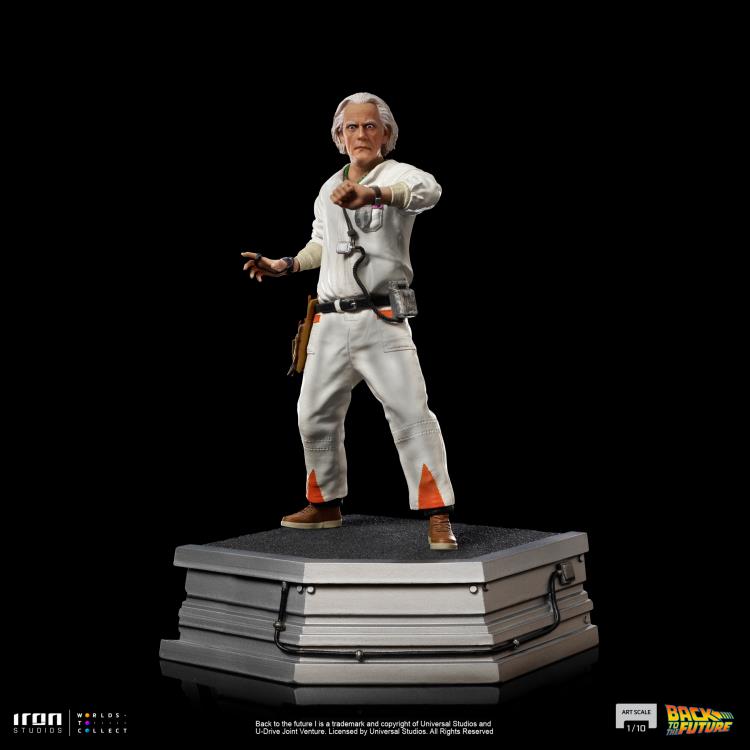 Back to the Future Doc Brown 1/10 Art Scale Limited Edition Statue Gallery Image 4