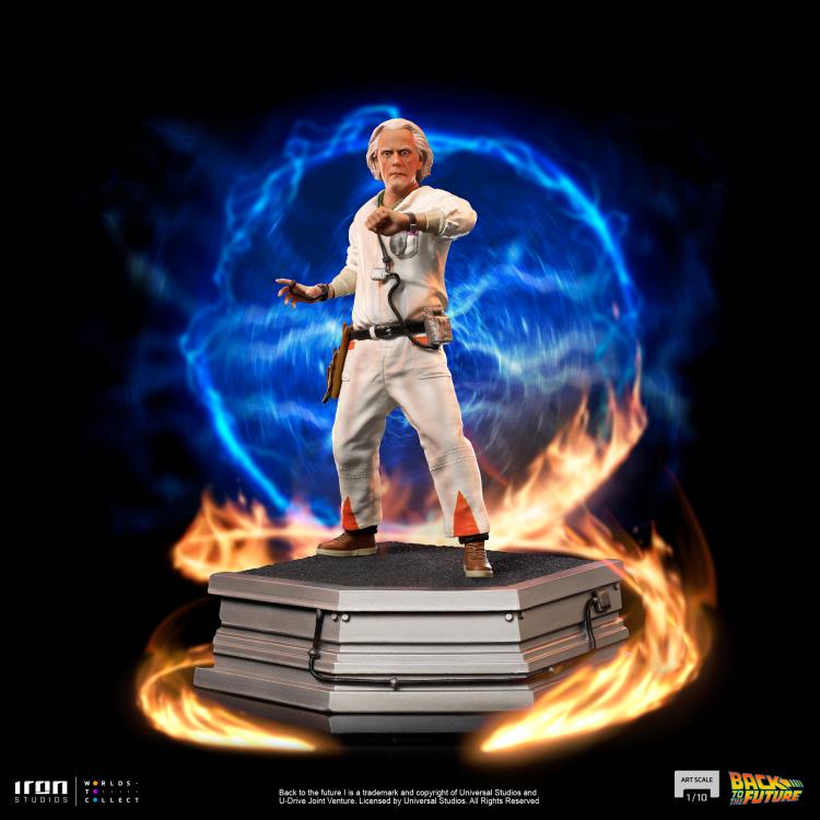 Back to the Future Doc Brown 1/10 Art Scale Limited Edition Statue Gallery Image 3