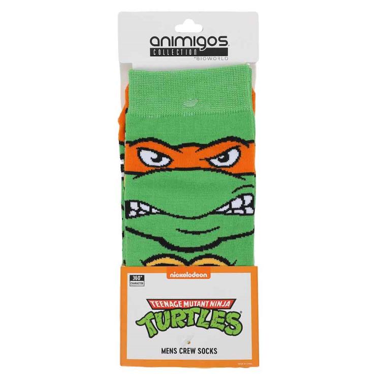 Teenage Mutant Ninja Turtles Michelangelo Animigos 360 Character Socks Gallery Image 6