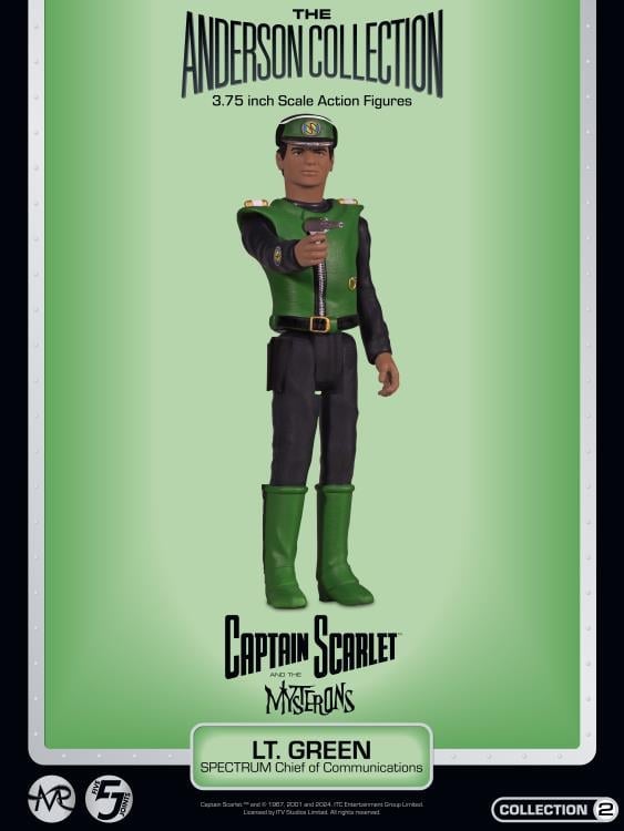 Captain Scarlet and the Mysterons The Anderson Collection Vol.2 Lt. Green Action Figure Gallery Image 4