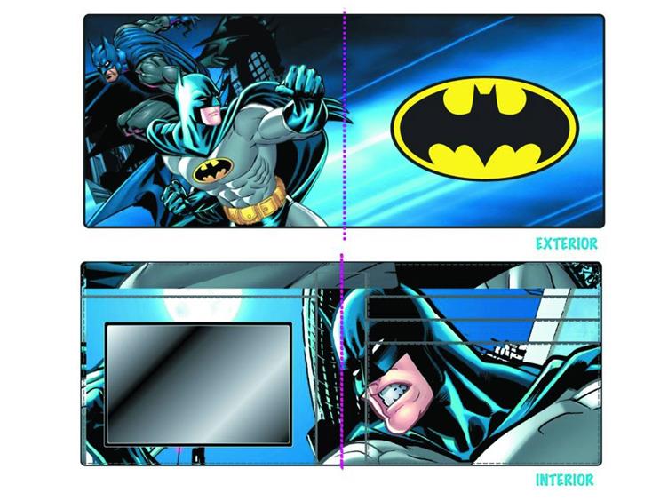 Batman Sublimated Bifold Wallet With 3D Embroidery Gallery Image 1
