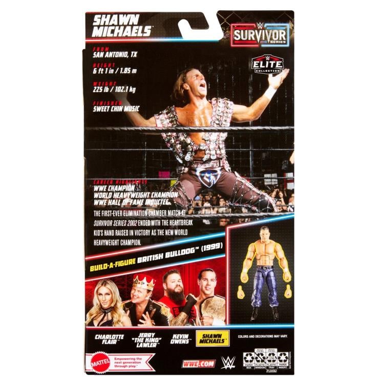 WWE Survivor Series Elite Collection Shawn Michaels (British Bulldog BAF) Gallery Image 10