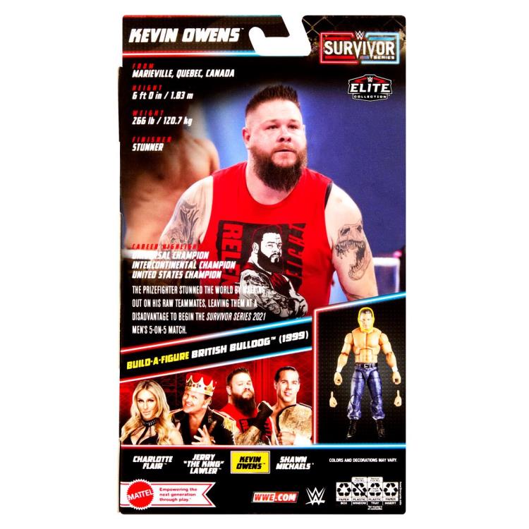 WWE Survivor Series Elite Collection Kevin Owens (British Bulldog BAF) Gallery Image 9