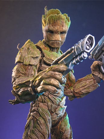 Guardians of the Galaxy Vol. 3 MMS706 Groot 1/6th Scale Collectible Figure Gallery Image 2