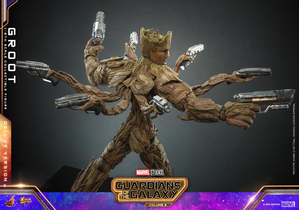 Guardians of the Galaxy Vol. 3 MMS707 Groot Deluxe 1/6th Scale Collectible Figure Gallery Image 4