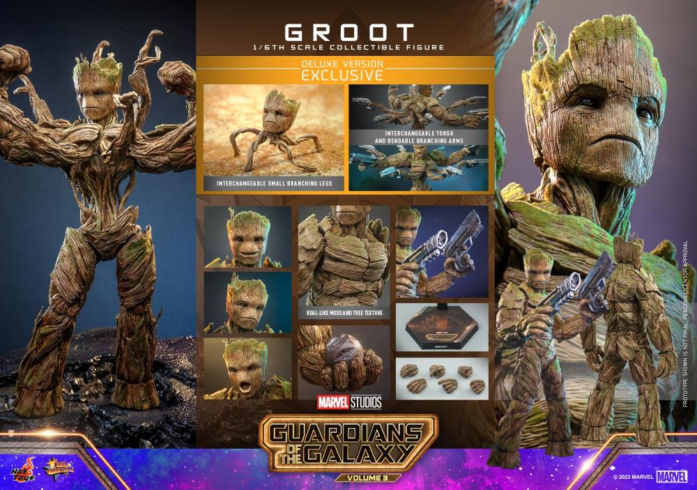 Guardians of the Galaxy Vol. 3 MMS707 Groot Deluxe 1/6th Scale Collectible Figure Gallery Image 17