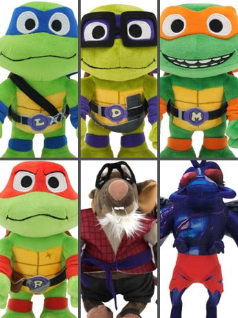 Teenage Mutant Ninja Turtles: Mutant Mayhem Case of 6 8" Plushes Gallery Image 2
