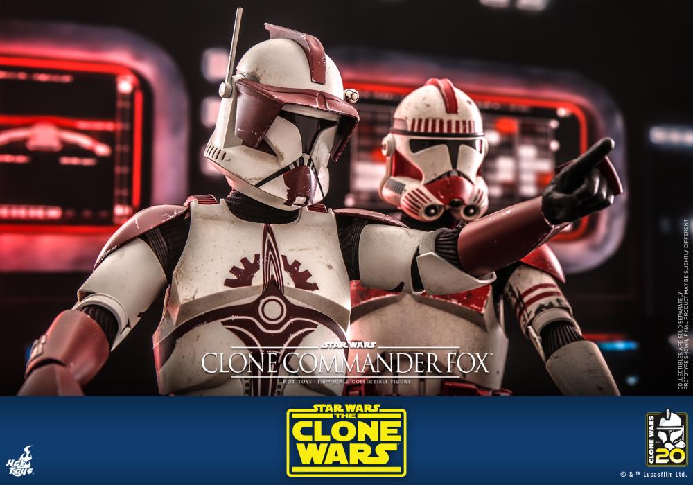 Star Wars: The Clone Wars TMS103 Clone Commander Fox 1/6th Scale Collectible Figure Gallery Image 15