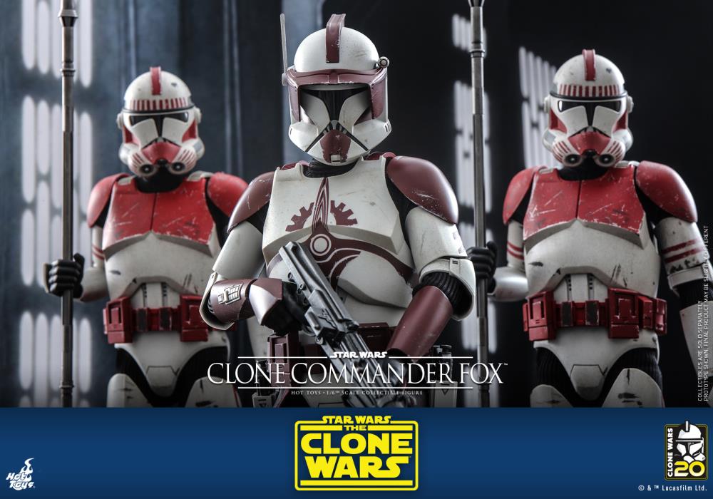 Star Wars: The Clone Wars TMS103 Clone Commander Fox 1/6th Scale Collectible Figure Gallery Image 9
