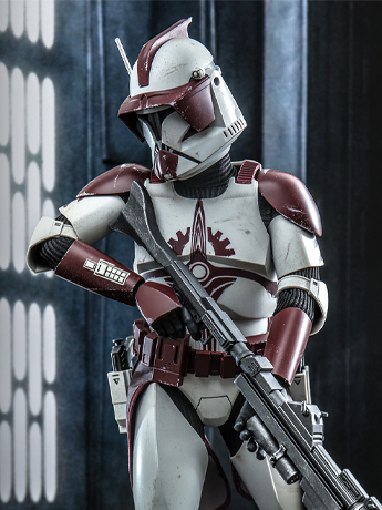Star Wars: The Clone Wars TMS103 Clone Commander Fox 1/6th Scale Collectible Figure Gallery Image 2