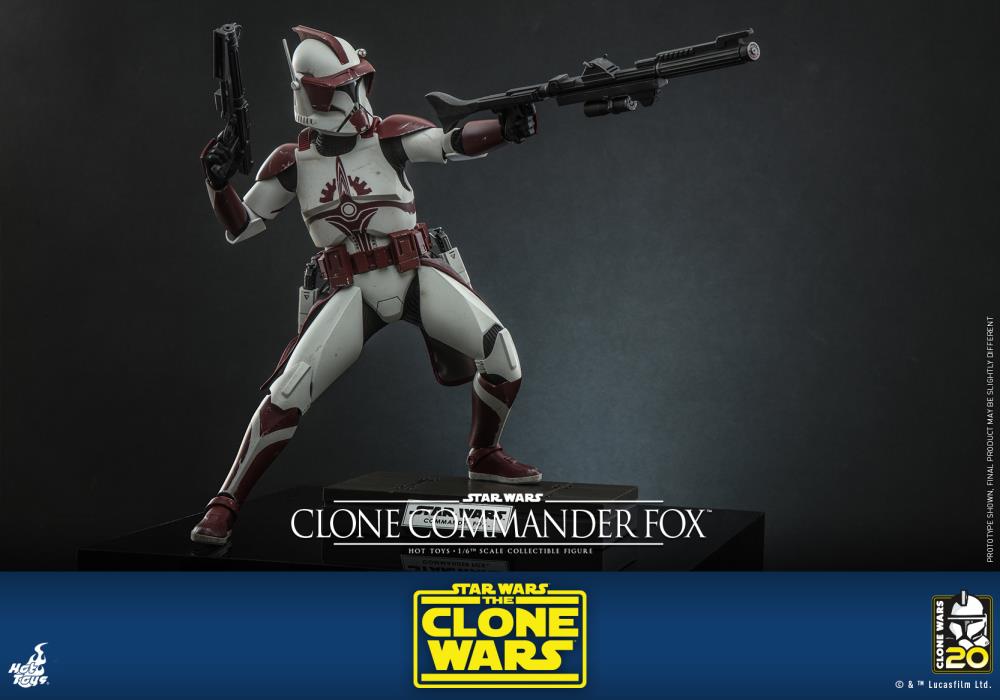 Star Wars: The Clone Wars TMS103 Clone Commander Fox 1/6th Scale Collectible Figure Gallery Image 17
