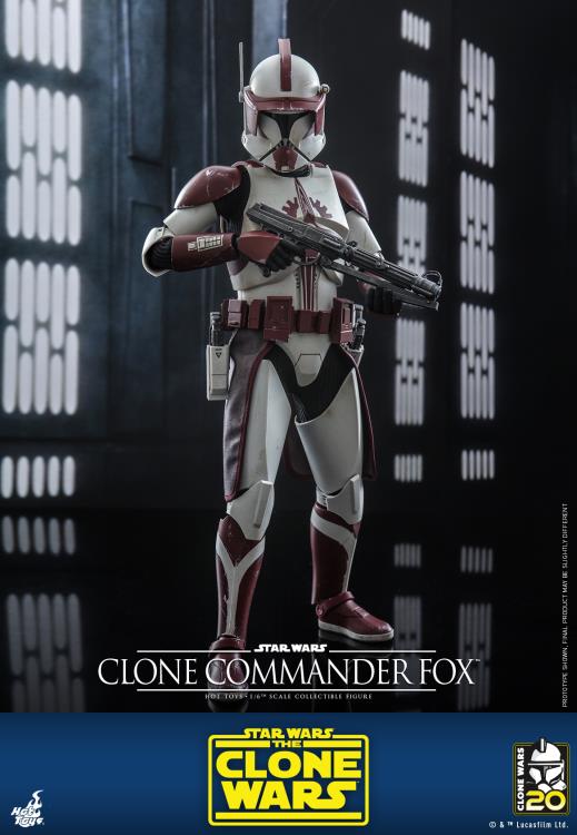 Star Wars: The Clone Wars TMS103 Clone Commander Fox 1/6th Scale Collectible Figure Gallery Image 4