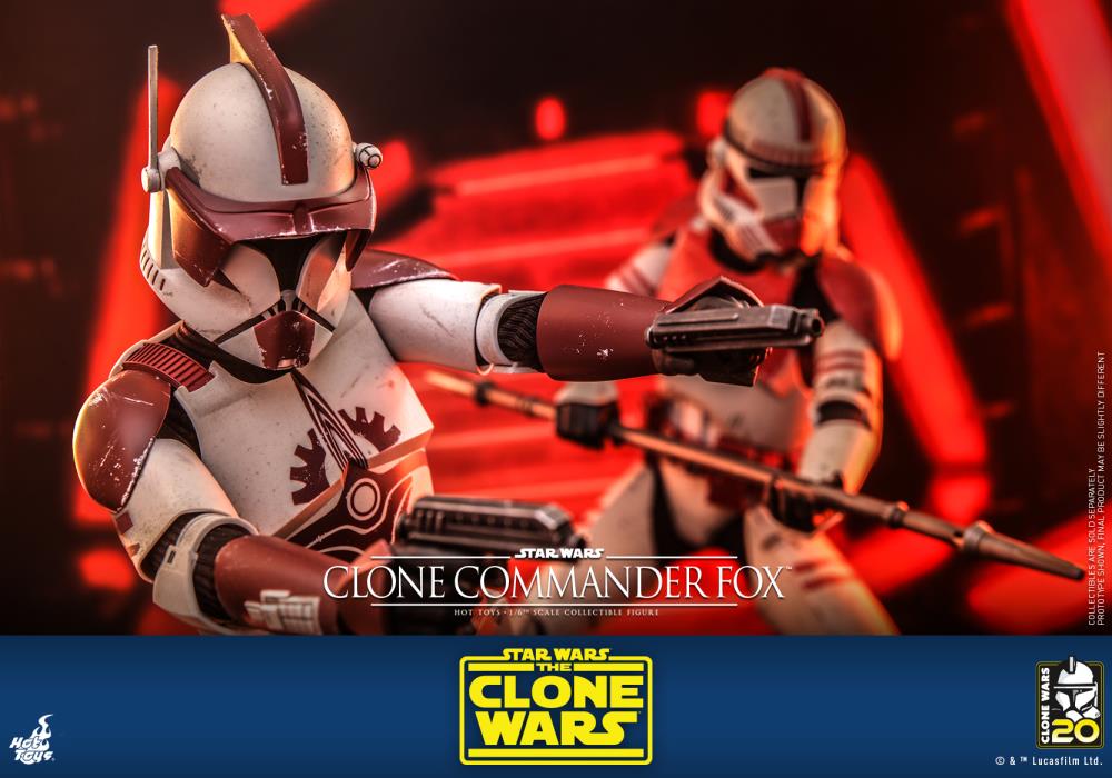 Star Wars: The Clone Wars TMS103 Clone Commander Fox 1/6th Scale Collectible Figure Gallery Image 14