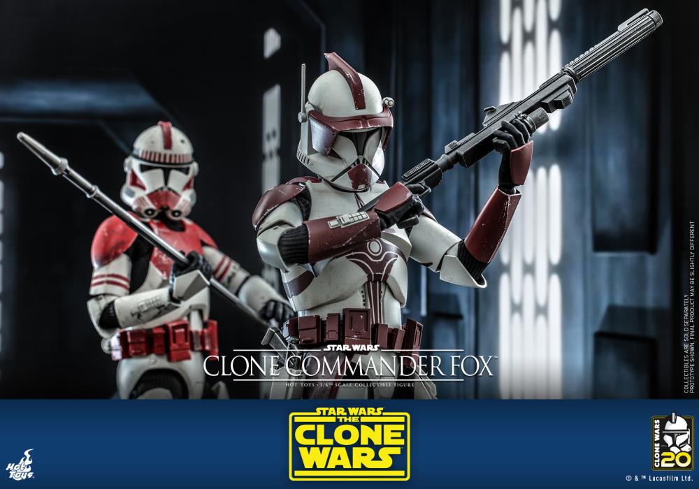 Star Wars: The Clone Wars TMS103 Clone Commander Fox 1/6th Scale Collectible Figure Gallery Image 12