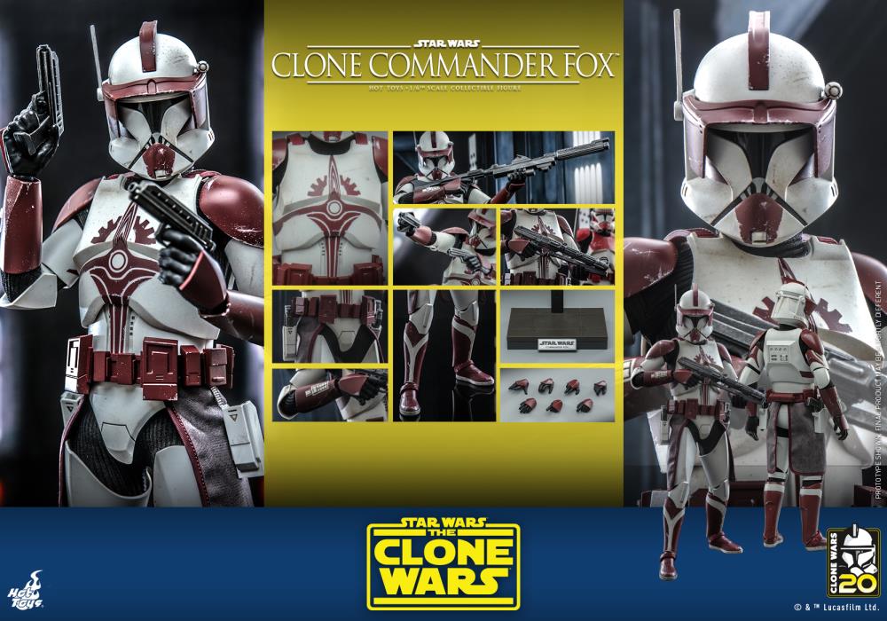 Star Wars: The Clone Wars TMS103 Clone Commander Fox 1/6th Scale Collectible Figure Gallery Image 18