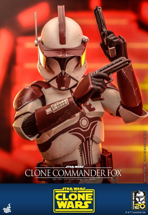 Star Wars: The Clone Wars TMS103 Clone Commander Fox 1/6th Scale Collectible Figure Gallery Image 13