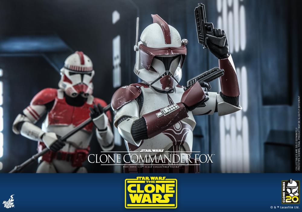 Star Wars: The Clone Wars TMS103 Clone Commander Fox 1/6th Scale Collectible Figure Gallery Image 11