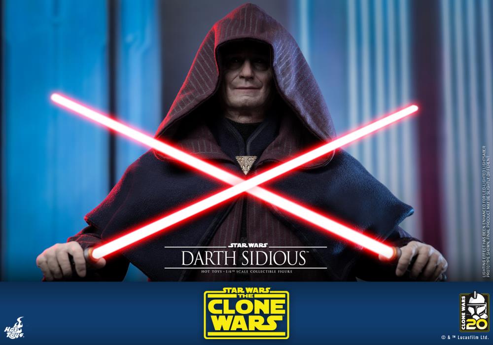 Star Wars: The Clone Wars TMS102 Darth Sidious 1/6th Scale Collectible Figure Gallery Image 11