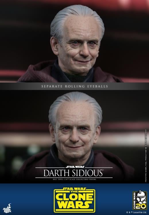 Star Wars: The Clone Wars TMS102 Darth Sidious 1/6th Scale Collectible Figure Gallery Image 20