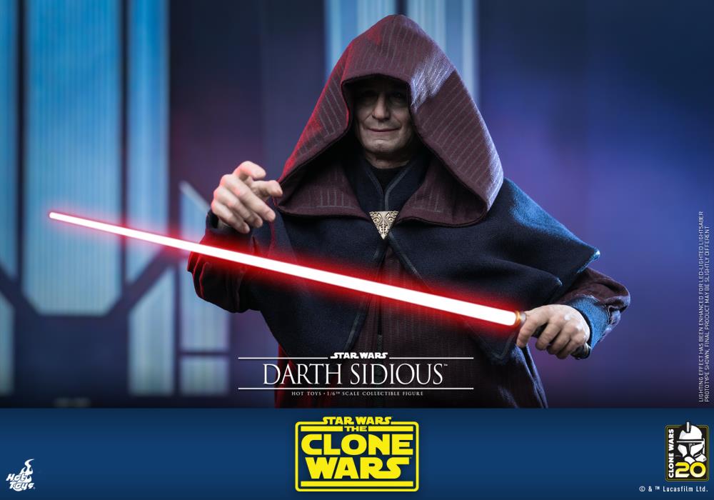 Star Wars: The Clone Wars TMS102 Darth Sidious 1/6th Scale Collectible Figure Gallery Image 12