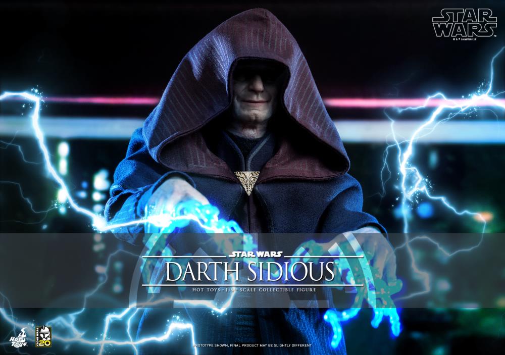 Star Wars: The Clone Wars TMS102 Darth Sidious 1/6th Scale Collectible Figure Gallery Image 3