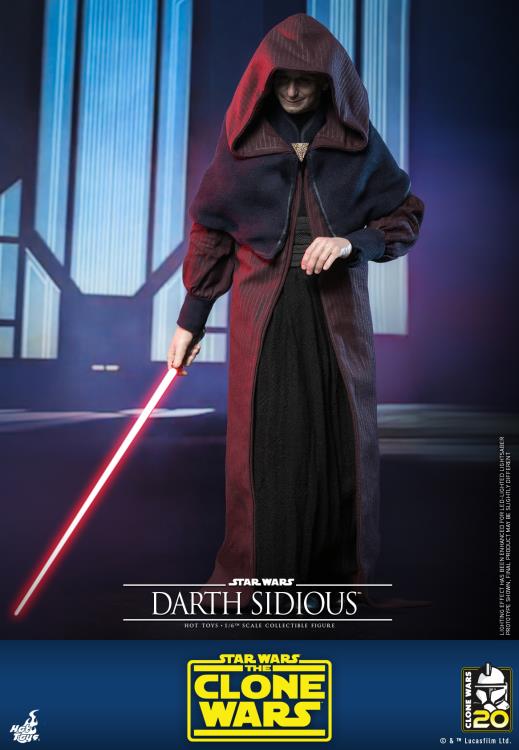 Star Wars: The Clone Wars TMS102 Darth Sidious 1/6th Scale Collectible Figure Gallery Image 4