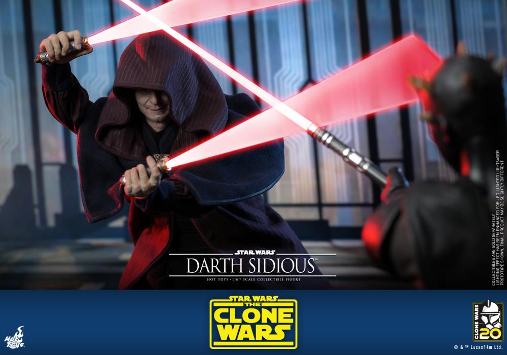 Star Wars: The Clone Wars TMS102 Darth Sidious 1/6th Scale Collectible Figure Gallery Image 15
