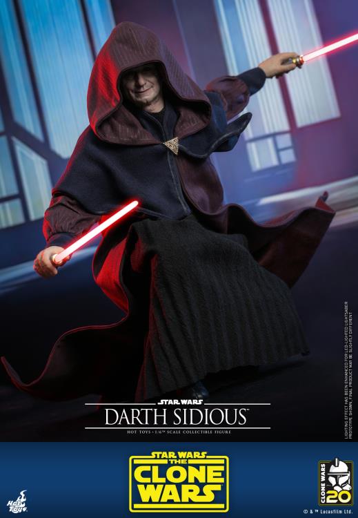 Star Wars: The Clone Wars TMS102 Darth Sidious 1/6th Scale Collectible Figure Gallery Image 5