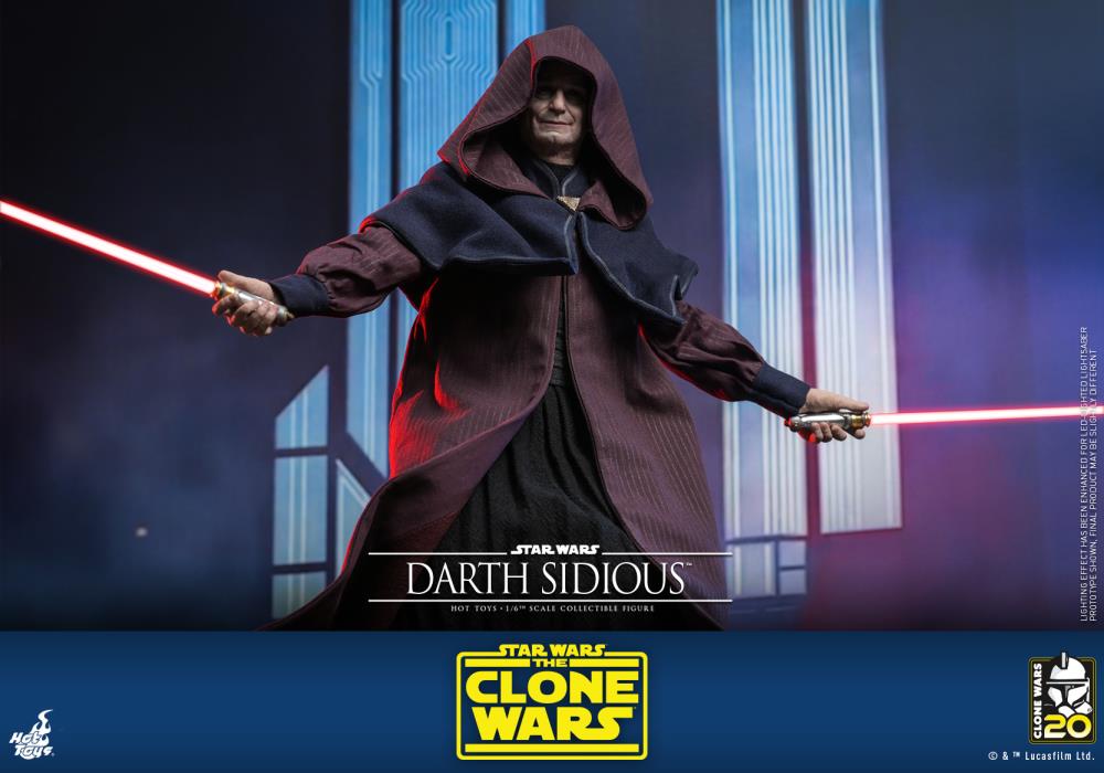 Star Wars: The Clone Wars TMS102 Darth Sidious 1/6th Scale Collectible Figure Gallery Image 10