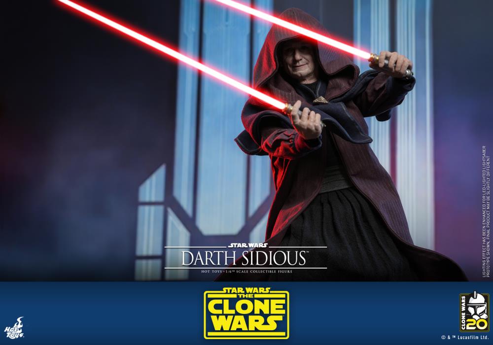 Star Wars: The Clone Wars TMS102 Darth Sidious 1/6th Scale Collectible Figure Gallery Image 8
