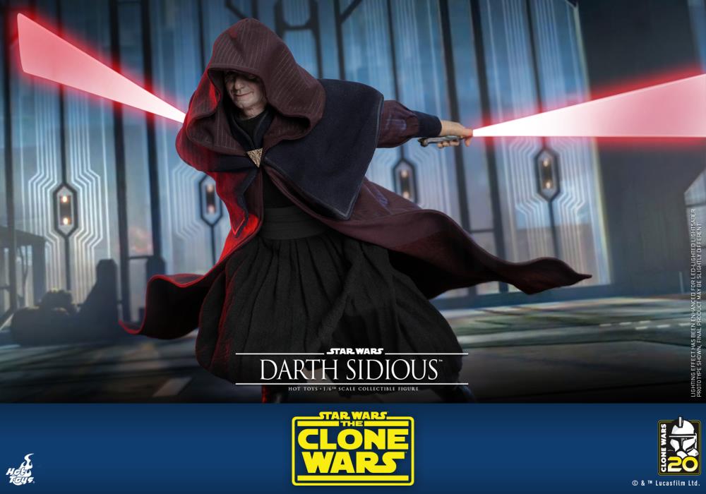 Star Wars: The Clone Wars TMS102 Darth Sidious 1/6th Scale Collectible Figure Gallery Image 13