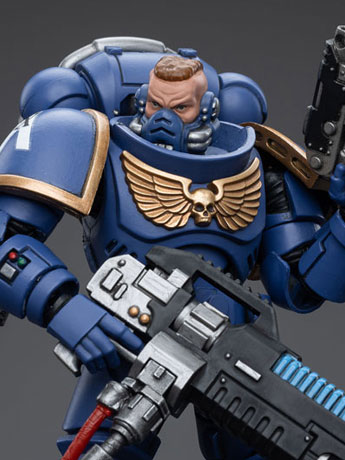Warhammer 40K Ultramarines Hellblasters Brother Paxor 1/18 Scale Figure Gallery Image 2