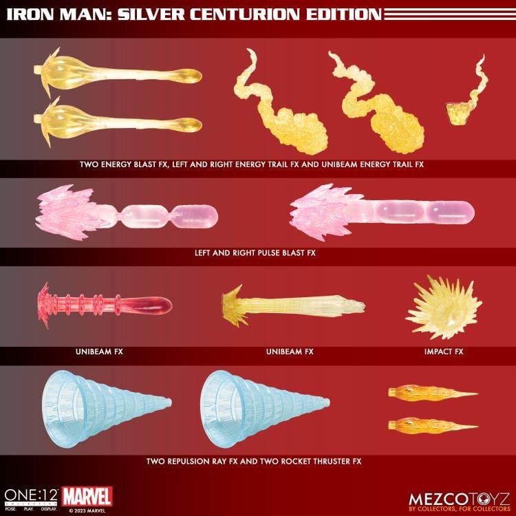 Marvel Comics One:12 Collective Iron Man (Silver Centurion) Gallery Image 13