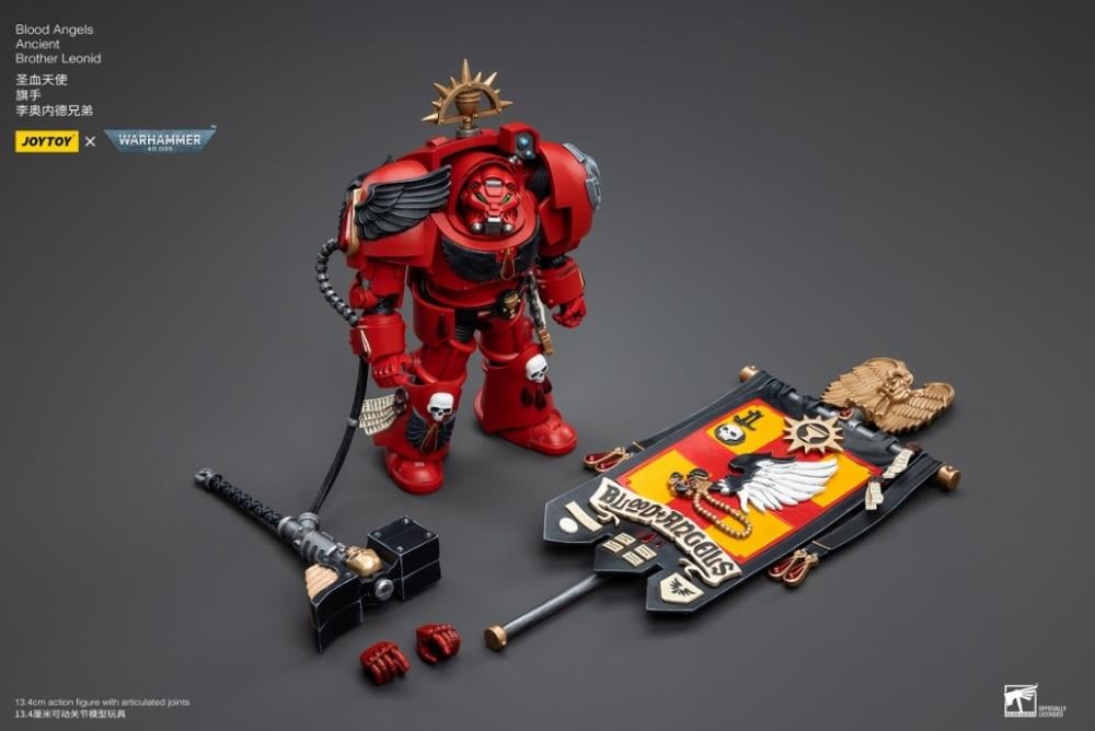 Warhammer 40K Blood Angels Ancient Brother Leonid 1/18 Scale Figure Gallery Image 9