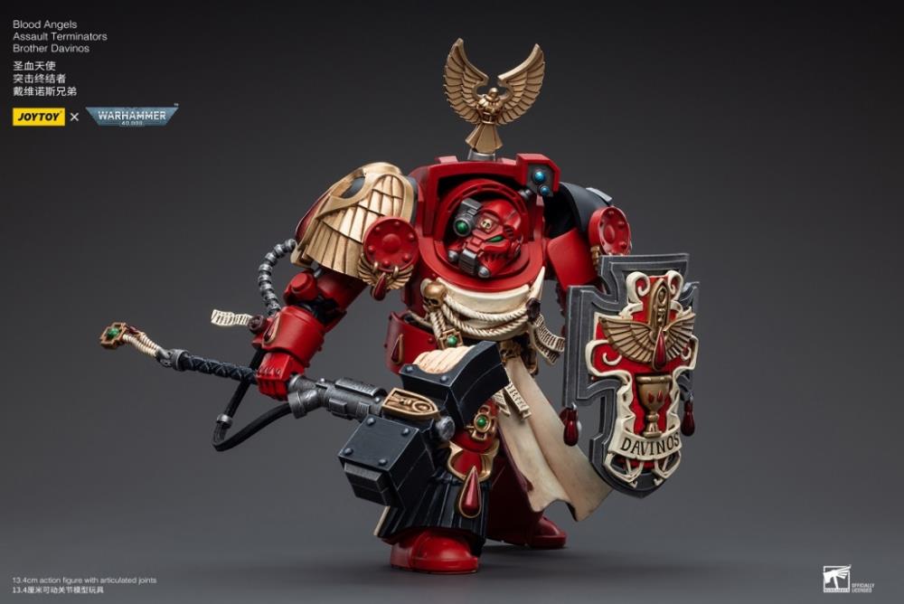 Warhammer 40K Blood Angels Assault Terminators Brother Davinos 1/18 Scale Figure Gallery Image 6