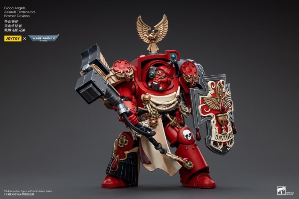 Warhammer 40K Blood Angels Assault Terminators Brother Davinos 1/18 Scale Figure Gallery Image 5