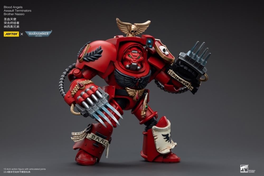 Warhammer 40K Blood Angels Assault Terminators Brother Nassio 1/18 Scale Figure Gallery Image 5