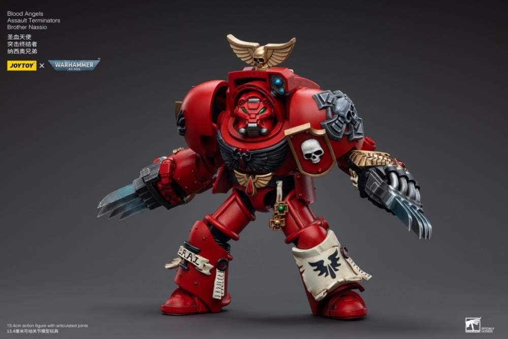 Warhammer 40K Blood Angels Assault Terminators Brother Nassio 1/18 Scale Figure Gallery Image 6