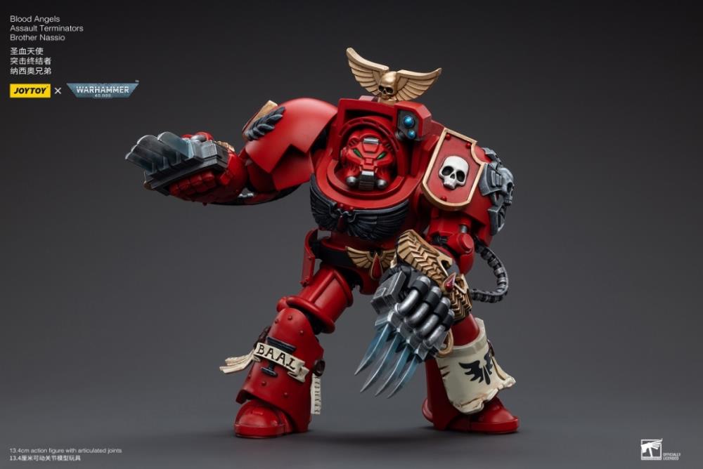 Warhammer 40K Blood Angels Assault Terminators Brother Nassio 1/18 Scale Figure Gallery Image 7