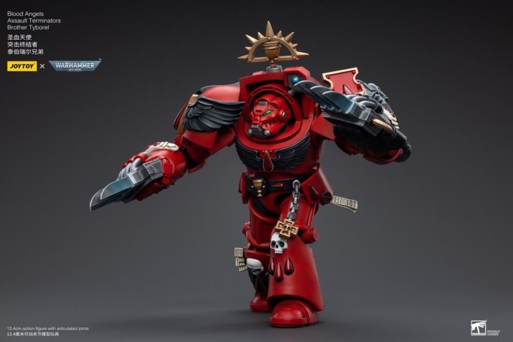 Warhammer 40K Blood Angels Assault Terminators Brother Tyborel 1/18 Scale Figure Gallery Image 7